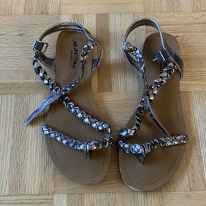 Reaction Kenneth Cole braided leather sandals